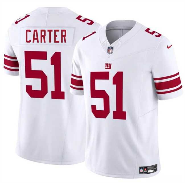 Youth New York Giants #51 Abdul Carter White 2025 Draft F.U.S.E. Vapor Untouchable Limited Stitched Jersey Dzhi