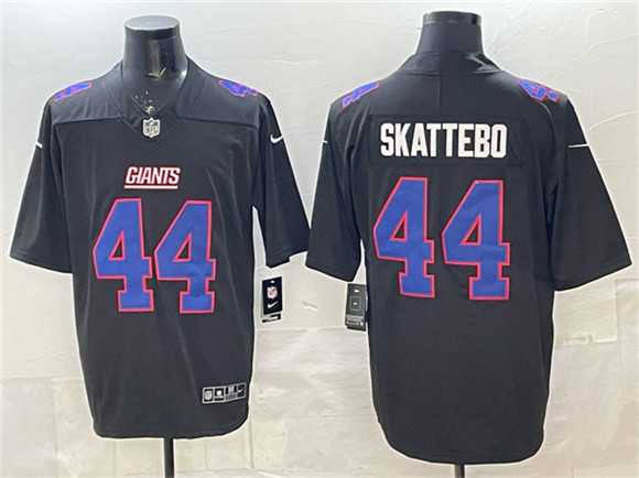 Men%27s New York Giants #44 Cam Skattebo Black Fashion Vapor Untouchable Limited Stitched Jersey