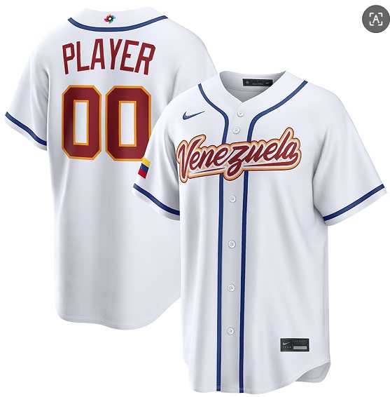 Men%27s Venezuela Baseball Active Player Custom White 2026 World Baseball Classic Home Stadium Stitched Jersey