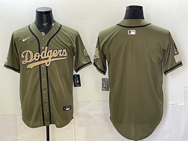 Men%27s Los Angeles Dodgers Blank Olive 2026 Armed Forces Day Stitched Jersey Dzhi