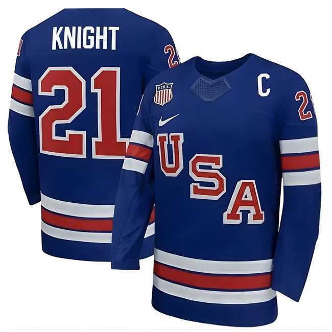 Men%27s USA #21 Knight Royal 2026 With C Patch Stitched Jersey Dzhi