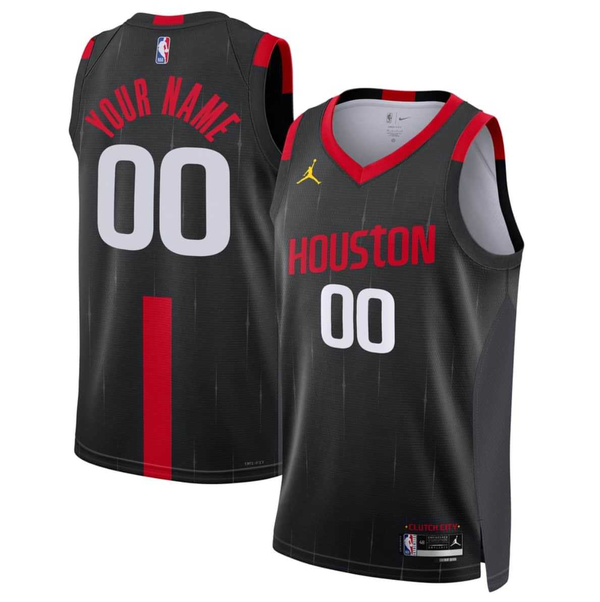 Men%27s Houston Rockets Actiive Player Custom Black 2026-27 Statement Swingman Stitched Jersey