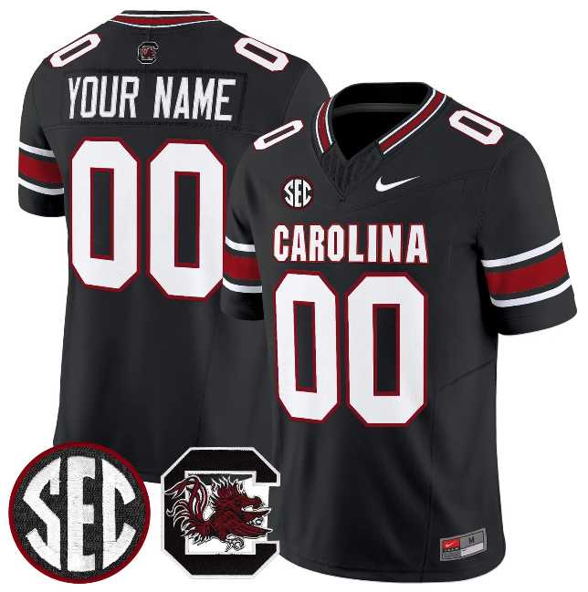 Men%27s South Carolina Fighting Gamecocks Custom Black 2026 F.U.S.E. Stitched Nike Jersey
