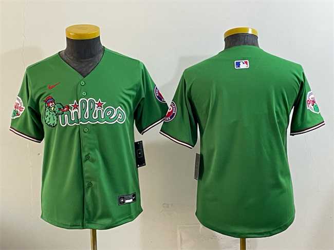 Youth Philadelphia Phillies Blank Green Phanatic Limited Stitched Jersey