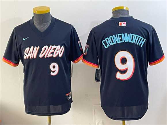 Youth San Diego Padres #9 Jake Cronenworth Obsidian 2026 City Connect Stadium Stitched Jersey