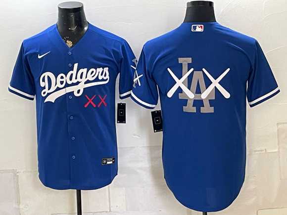 Men%27s Los Angeles Dodgers Blue Vapor Premier Limited Stitched Jersey Dzhi