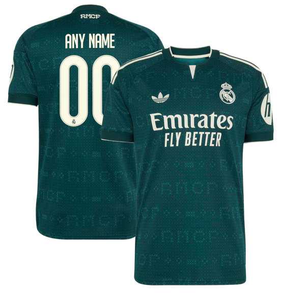 Men%27s Real Madrid Custom Green 2026-27 Away Soccer Jersey