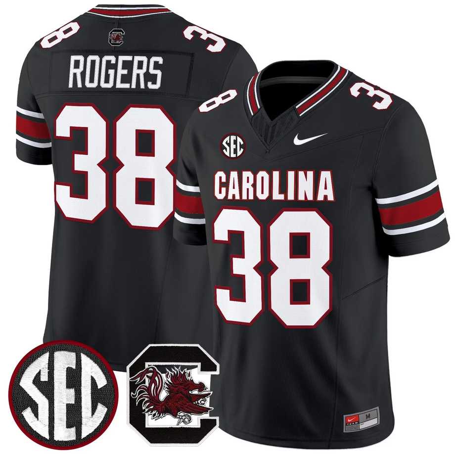 Men%27s South Carolina Fighting Gamecocks #38 George Rogers Black 2026 F.U.S.E. Stitched Nike Jersey Dzhi