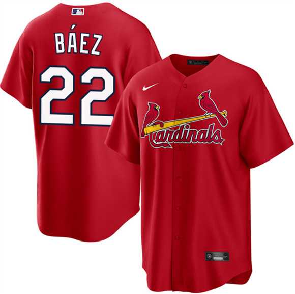 Men%27s St. Louis Cardinals #22 Joshua Baez Red Cool Base Stitched Jersey Dzhi