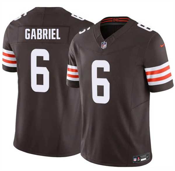 Men%27s Cleveland Browns #6 Dillon Gabriel Brown 2026 F.U.S.E. Vapor Limited Stitched Jersey