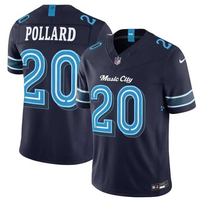 Men%27s Tennessee Titans #20 Tony Pollard Navy 2026 F.U.S.E. %27Music City%27 Rivalries Collection Limited Stitched Jersey Dzhi