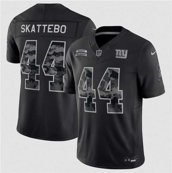 Men%27s New York Giants #44 Cam Skattebo Black F.U.S.E. 2026 Salute to Service Limited Stitched Jersey