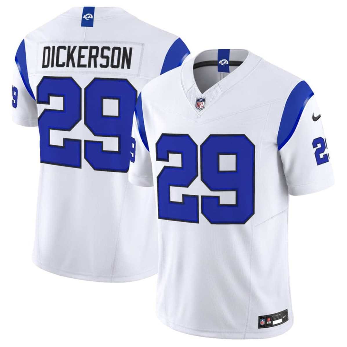 Men%27s Los Angeles Rams #29 Eric Dickerson White 2026 F.U.S.E. Vapor Limited Stitched Jersey Dzhi
