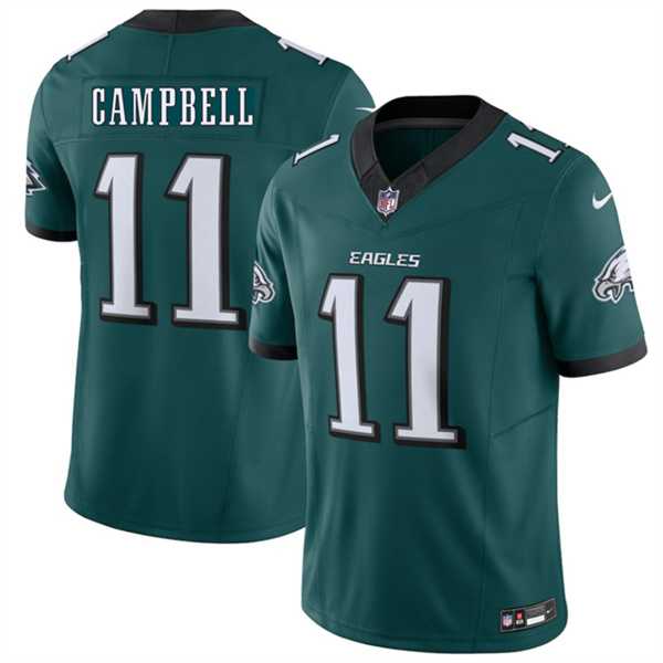 Men%27s Philadelphia Eagles #11 Jihaad Campbell Green 2026 F.U.S.E. Vapor Untouchable Limited Stitched Jersey