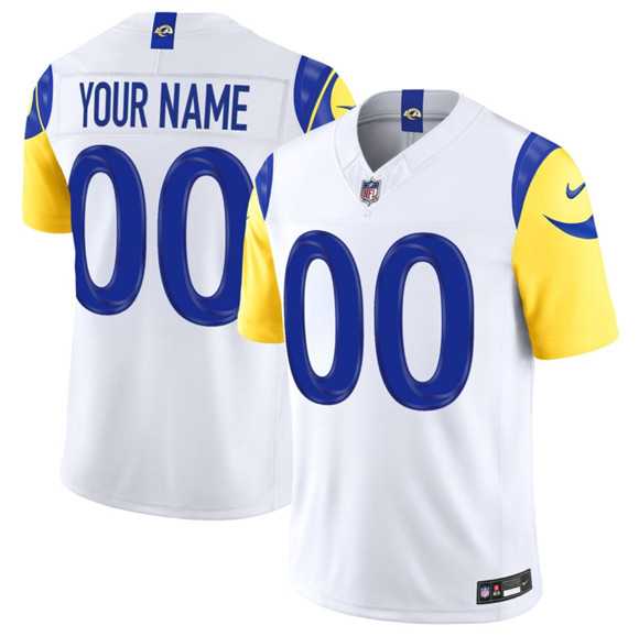Men%27s Los Angeles Rams Active Player Custom White 2026 F.U.S.E. Vapor Limited Football Stitched Jersey