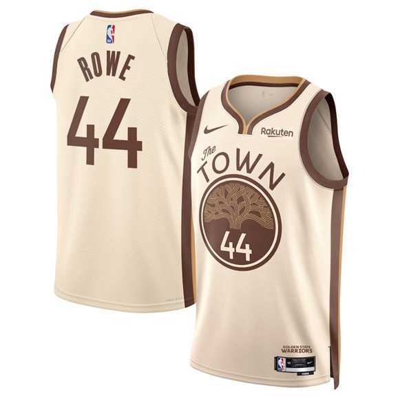 Men%27s Golden State Warriors #44 Jackson Rowe Tan 2025-26 City Edition Stitched Jersey Dzhi