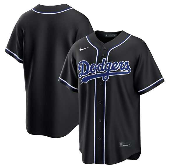 Men%27s Los Angeles Dodgers Blank 2026 Black Out Stitched Jersey Dzhi