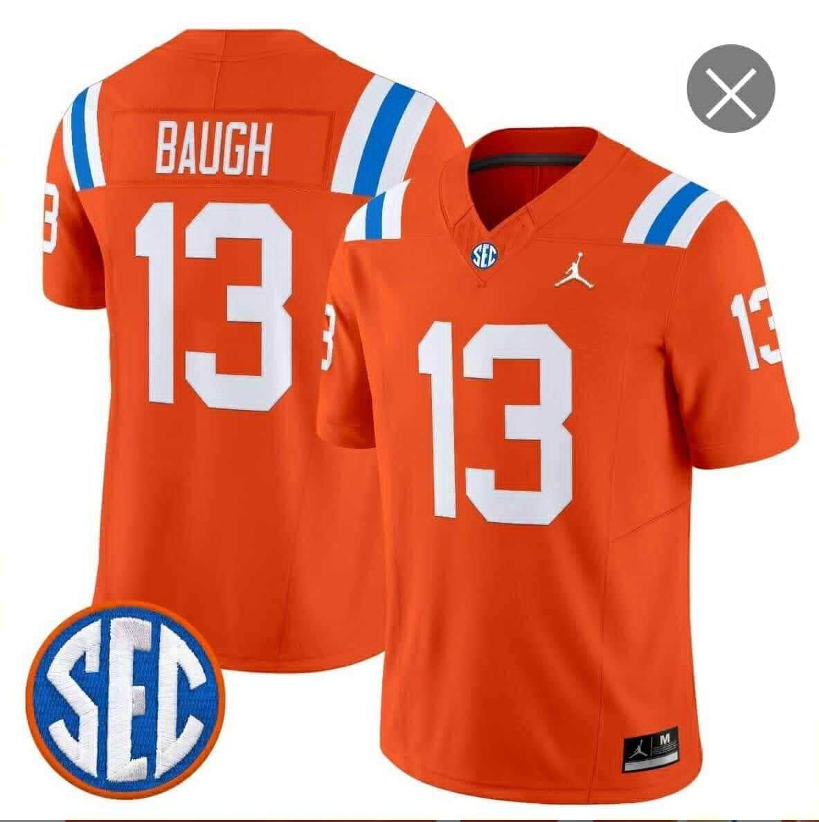 Men%27s Florida Gators #13 Jadan Baugh Orange %271960s Throwback%27 F.U.S.E. Vapor Limited Stitched Jersey Dzhi