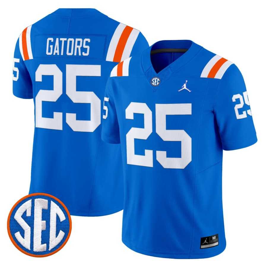 Men%27s Florida Gators #25 Gators Royal %271960s Throwback%27 F.U.S.E. Vapor Limited Stitched Jersey Dzhi