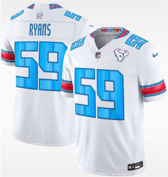 Men%27s Houston Texans #59 DeMeco Ryans White 2026 F.U.S.E. Rivalries Collection Limited Stitched Jersey Dzhi