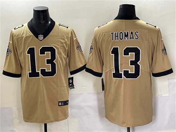 Men%27s New Orleans Saints #13 Michael Thomas Gold Alternate Vapor Limited Stitched Jersey