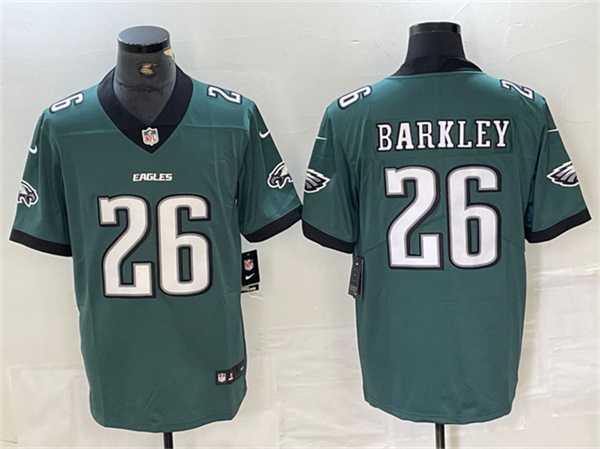 Men%27s Philadelphia Eagles #26 Saquon Barkley Green 2024 New Vapor Untouchable Limited Stitched Jersey