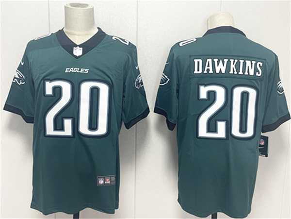 Men%27s Philadelphia Eagles #20 Brian Dawkins Green 2024 New Vapor Untouchable Limited Stitched Jersey