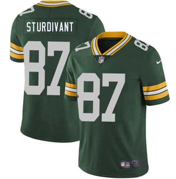 Men%27s Green Bay Packers #87 J. Michael Sturdivant Green 2026 Draft Vapor Untouchable Limited Stitched Jersey