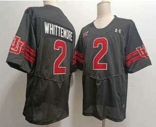 Men%27s Utah Utes #2 Creed Whittemore Black College Jersey