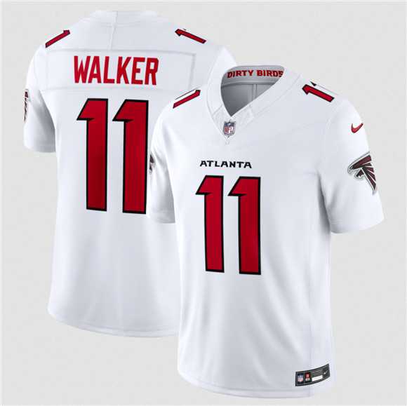 Men%27s Atlanta Falcons #11 Jalon Walker White 2026 New F.U.S.E. Vapor Untouchable Limited Stitched Jersey Dzhi