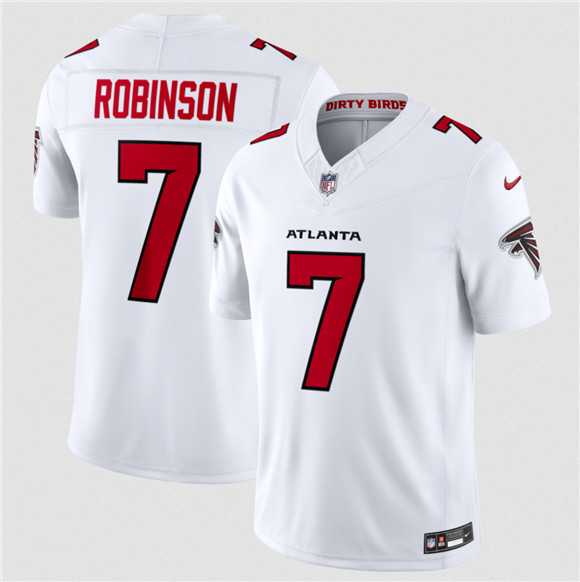 Men%27s Atlanta Falcons #7 Bijan Robinson White 2026 New F.U.S.E. Vapor Untouchable Limited Stitched Jersey Dzhi