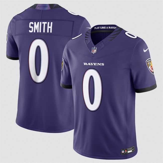 Men%27s Baltimore Ravens #0 Roquan Smith Purple 2026 F.U.S.E Vapor Stitched Limited Jersey Dzhi