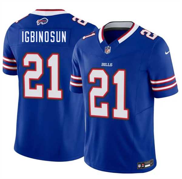 Men%27s Buffalo Bills #21 Davison Igbinosun Blue 2026 Draft F.U.S.E. Vapor Untouchable Limited Stitched Jersey Dzhi
