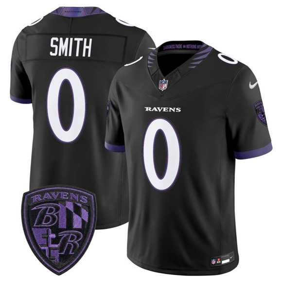 Men%27s Baltimore Ravens #0 Roquan Smith Black 2026 F.U.S.E. Alternate Vapor Limited Stitched Jersey Dzhi