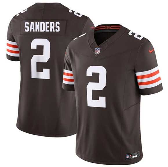 Men%27s Cleveland Browns #2 Shedeur Sanders Brown 2026 F.U.S.E. Vapor Limited Stitched Jersey Dzhi