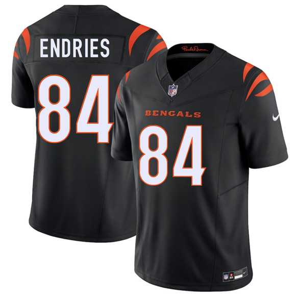 Men%27s Cincinnati Bengals #84 Jack Endries Black 2026 Draft F.U.S.E. Vapor Untouchable Limited Stitched Jersey Dzhi