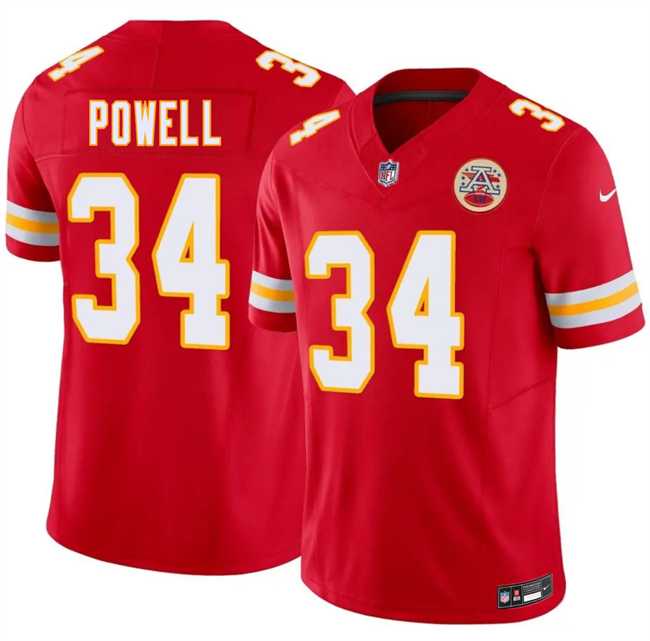 Men%27s Kansas City Chiefs #34 ShunDerrick Powell Red 2026 F.U.S.E. Vapor Untouchable Limited Stitched Football Jersey Dzhi