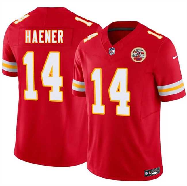 Men%27s Kansas City Chiefs #14 Jake Haener Red 2026 F.U.S.E. Vapor Untouchable Limited Stitched Football Jersey Dzhi