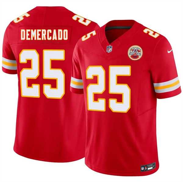 Men%27s Kansas City Chiefs #25 Emari Demercado Red 2026 F.U.S.E. Vapor Untouchable Limited Stitched Jersey Dzhi
