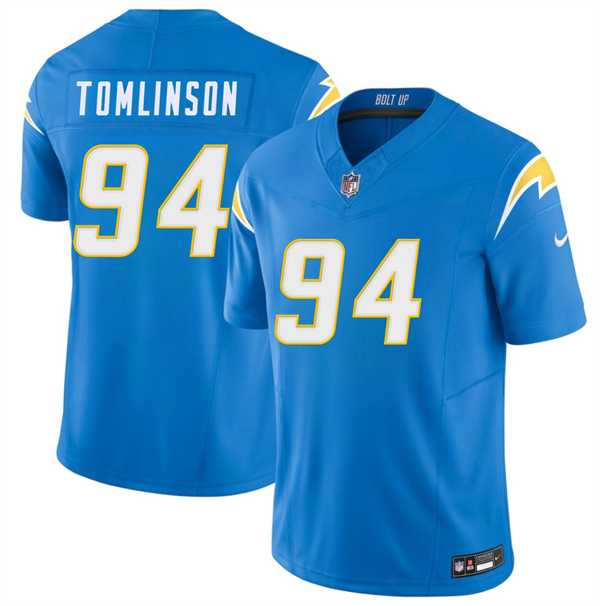 Men%27s Los Angeles Chargers #94 Dalvin Tomlinson Blue 2026 F.U.S.E. Vapor Limited Stitched Jersey Dzhi