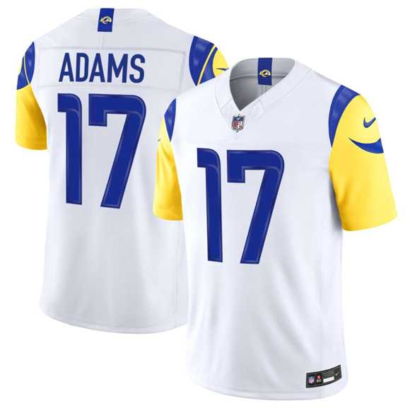 Men%27s Los Angeles Rams #17 Davante Adams White 2026 F.U.S.E. Vapor Limited Stitched Jersey Dzhi
