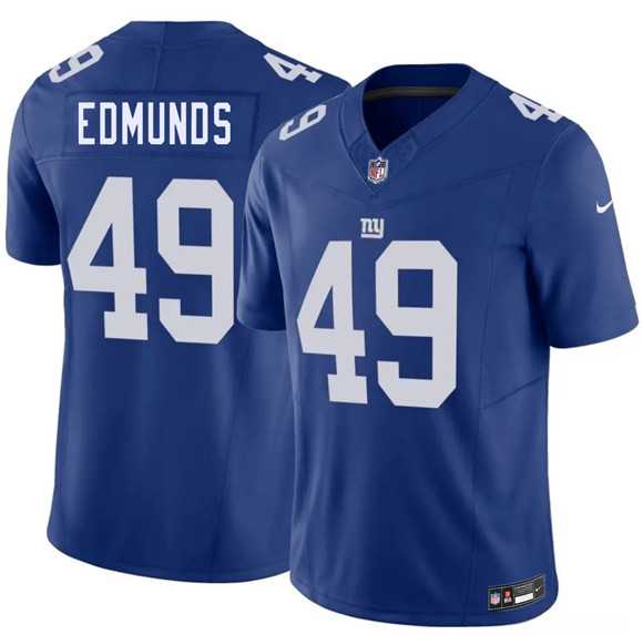 Men%27s New York Giants #49 Tremaine Edmunds Blue 2026 F.U.S.E. Vapor Untouchable Limited Stitched Jersey Dzhi