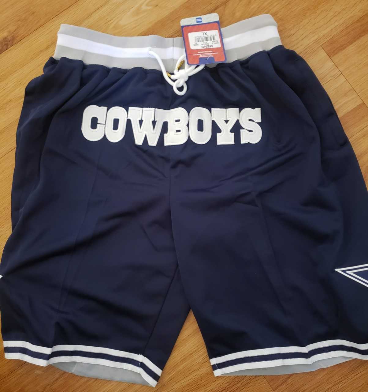 Men%27s Dallas Cowboys Navy Blue Just Don Shorts (Run Small)
