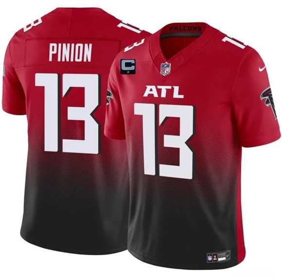 Men%27s Atlanta Falcons #13 Bradley Pinion Red Black 2025 F.U.S.E With 1-Star C Patch Vapor Untouchable Limited Stitched Jersey Dzhi