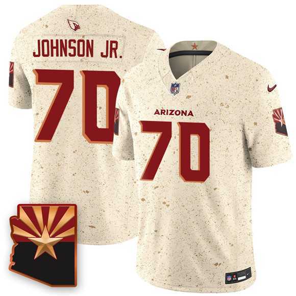 Men%27s Arizona Cardinals #70 Paris Johnson Jr. 2025 F.U.S.E. %27Rivalries%27 Vapor Untouchable Limited Stitched Jersey Dzhi