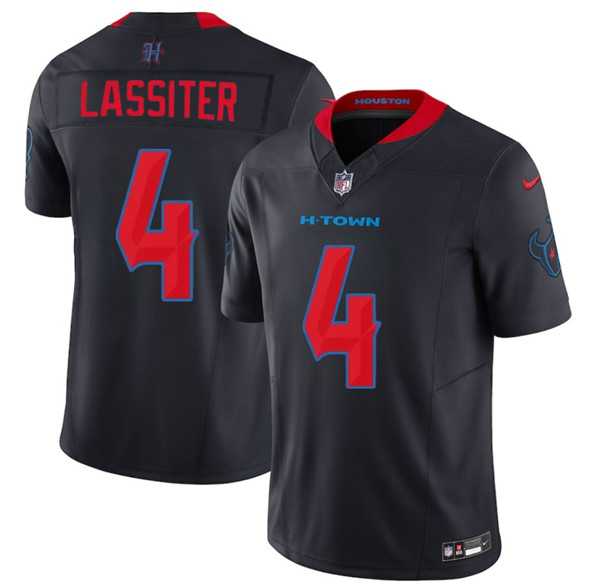 Men & Women & Youth Houston Texans #4 Kamari Lassiter Navy 2nd Alternate 2025 F.U.S.E. Vapor Limited Stitched Jersey