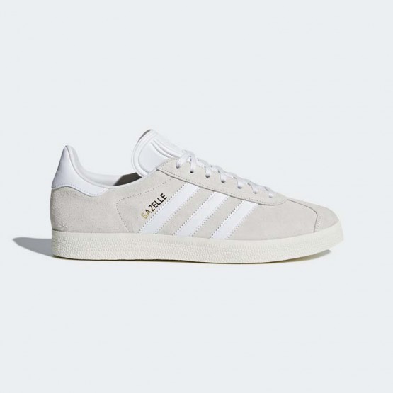 Mens Crystal White Adidas Originals Gazelle Shoes 335HGRXA