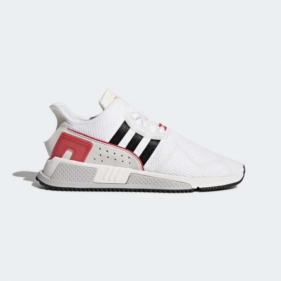 Mens White/Black/Light Scarlet Adidas Originals Eqt Cushion Adv Shoes 350WAIBJ