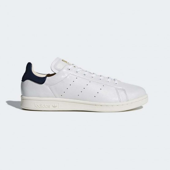 Mens White/Collegiate Navy Adidas Originals Stan Smith Recon Shoes 367GLQRE