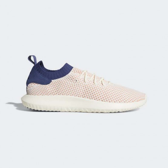Mens Off White/Noble Indigo Adidas Originals Tubular Shadow Primeknit Shoes 379LMTKX